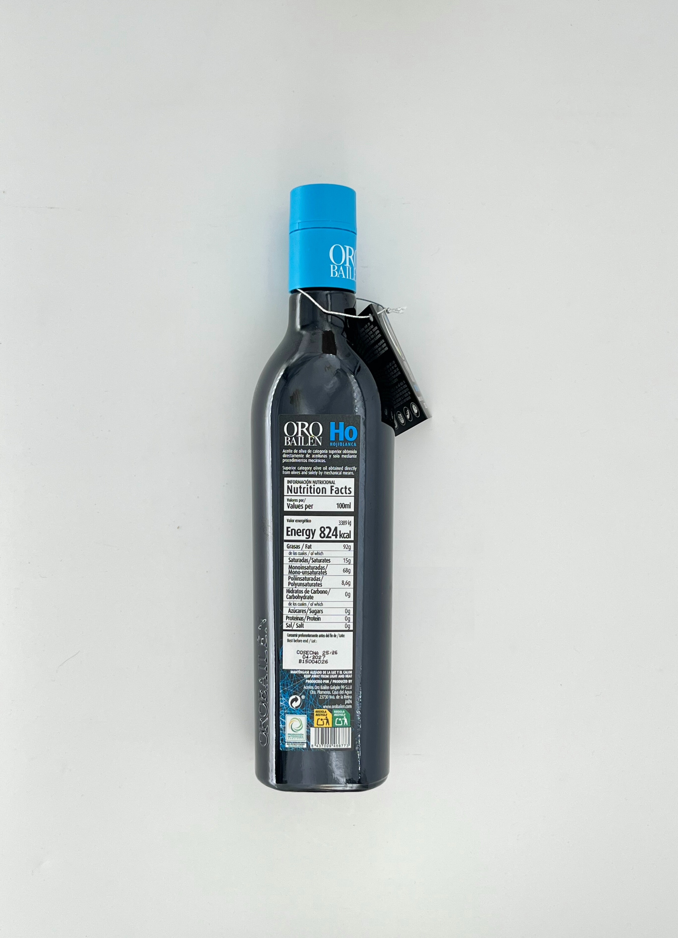 ORO BAILEN ACEITE DE OLIVA – 500ML VIDRIO (HOJIBLANCA) - Imagen 2